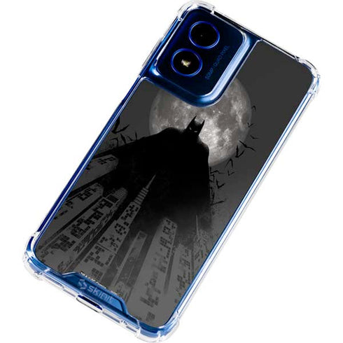 DC Comics Batman On City with Moon Art Moto G 5G (2024) Clear Case